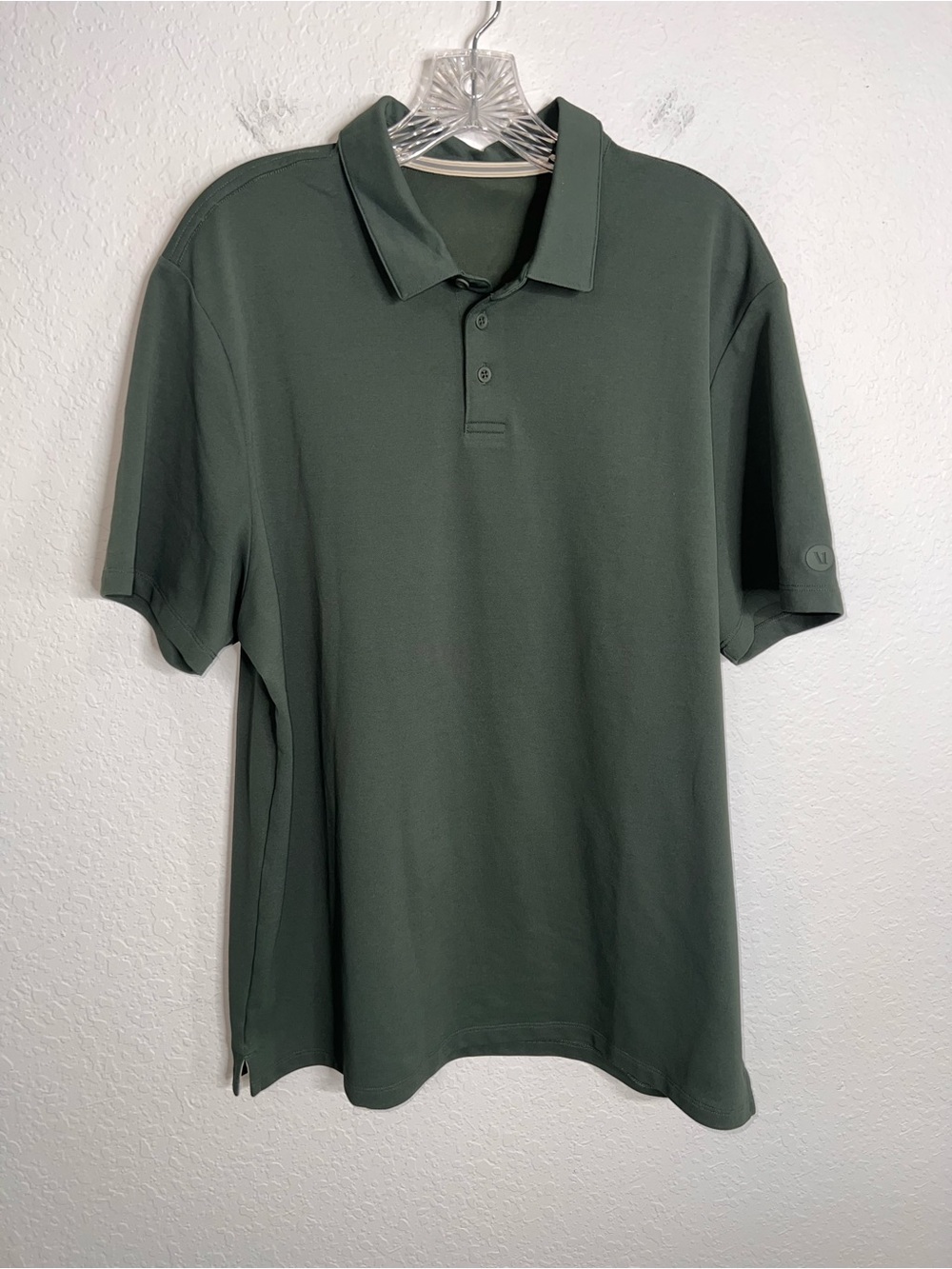 Vuori Shirt Gamepoint Polo Mens XL Green Knit Performance Golf Sport B10